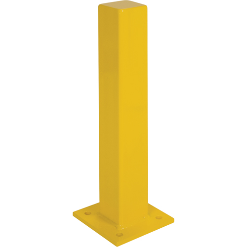 Heavy-Duty Bollards, Steel, 24" H x 4" W, Yellow