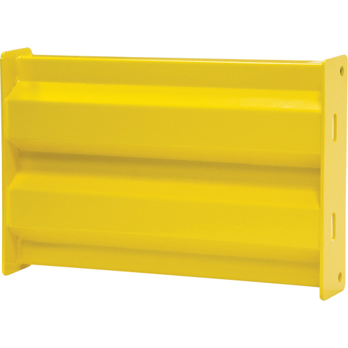 Industrial Safety Guard Rail, Steel, 115" L x 12" H, Safety Yellow