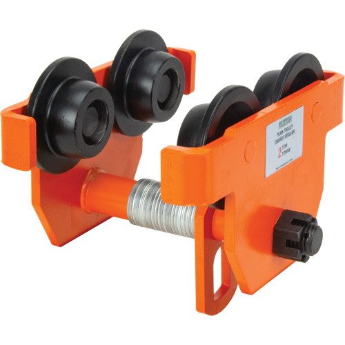 Adjustable Trolley with Safety Plates, 4000 lbs. (2 tons)