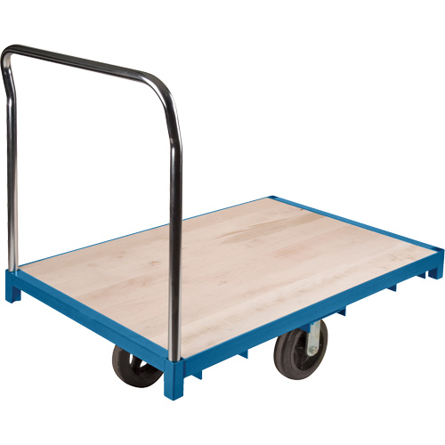 Heavy-Duty Platform Truck, 48" L x 30" W, 2000 lbs. Capacity, Rubber Casters
