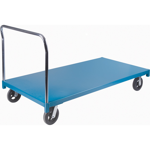 Heavy-Duty Platform Truck, 72" L x 36" W, 2000 lbs. Capacity, Rubber Casters