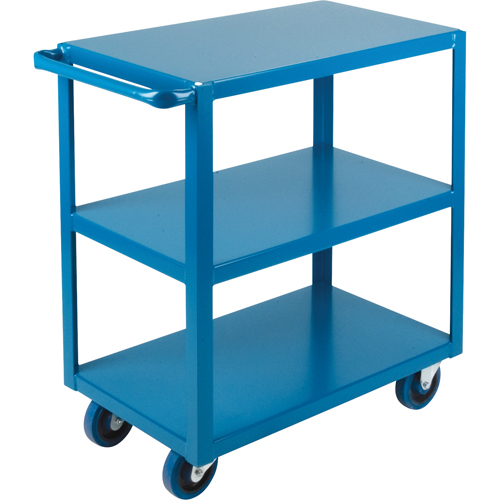 Heavy-Duty Shelf Carts, 3 Tiers, 24" W x 48" H x 48" D, 1200 lbs. Capacity