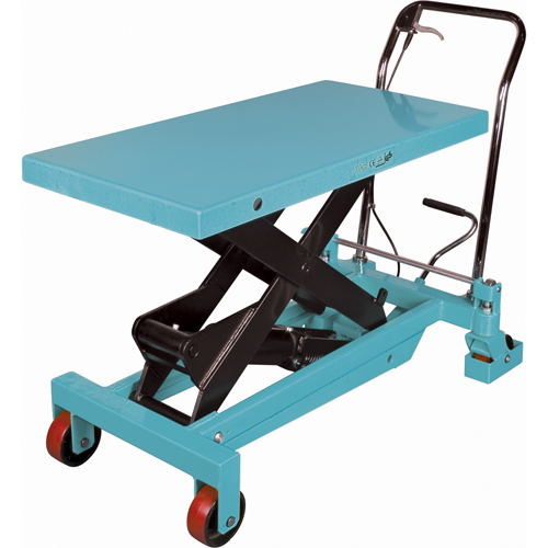 Heavy-Duty Hydraulic Scissor Lift Table, 40" L x 20-1/8" W, Steel, 2200 lbs. Capacity