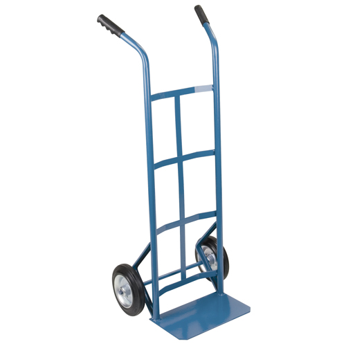 All-Welded Hand Truck, Dual Handle, Steel, 48" Height, 600 lbs. Capacity
