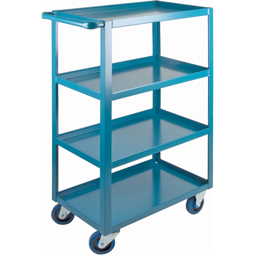 Heavy-Duty Shelf Carts, 4 Tiers, 18" W x 48" H x 33" D, 1200 lbs. Capacity