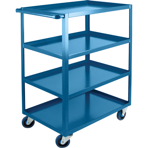 Heavy-Duty Shelf Carts, 4 Tiers, 24" W x 48" H x 51" D, 1200 lbs. Capacity