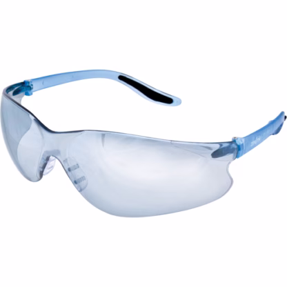Z500 Series Safety Glasses, Blue/Indoor/Outdoor Mirror Lens, Anti-Scratch, ANSI Z87+/CSA Z94.3