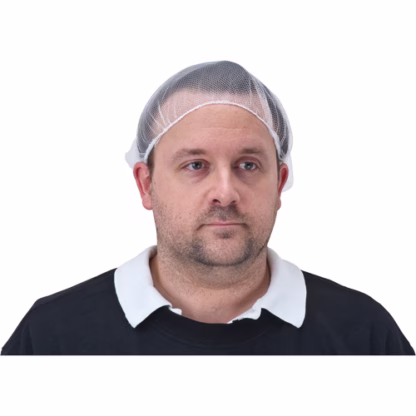 Hair Nets, Nylon, 21"/Large, White