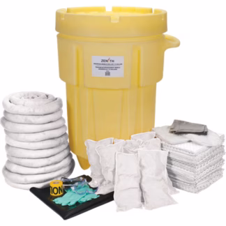 Shop Spill Kit, Oil Only, Overpack/Salvage Drum, 95 US gal. Absorbancy