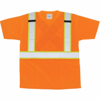 CSA Compliant T-Shirt, Polyester, X-Large, Orange