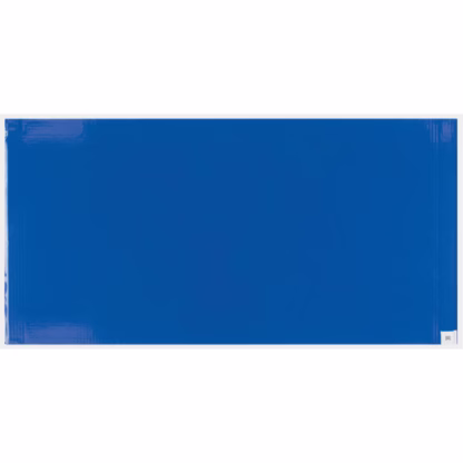 Clean Room Mat & Frame Kit, 1.57 mils Thick, 24" W, 3-3/4' L x Blue